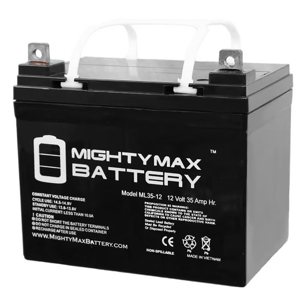 12V 35AH SLA Battery Replaces Apollo NT-T51K Swing Gate Operator, Mighty Max Battery, Mfr#: ML35-124273